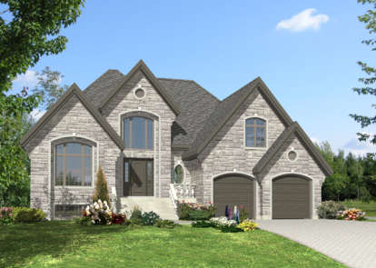 European House Plan #1785-00156 Elevation Photo