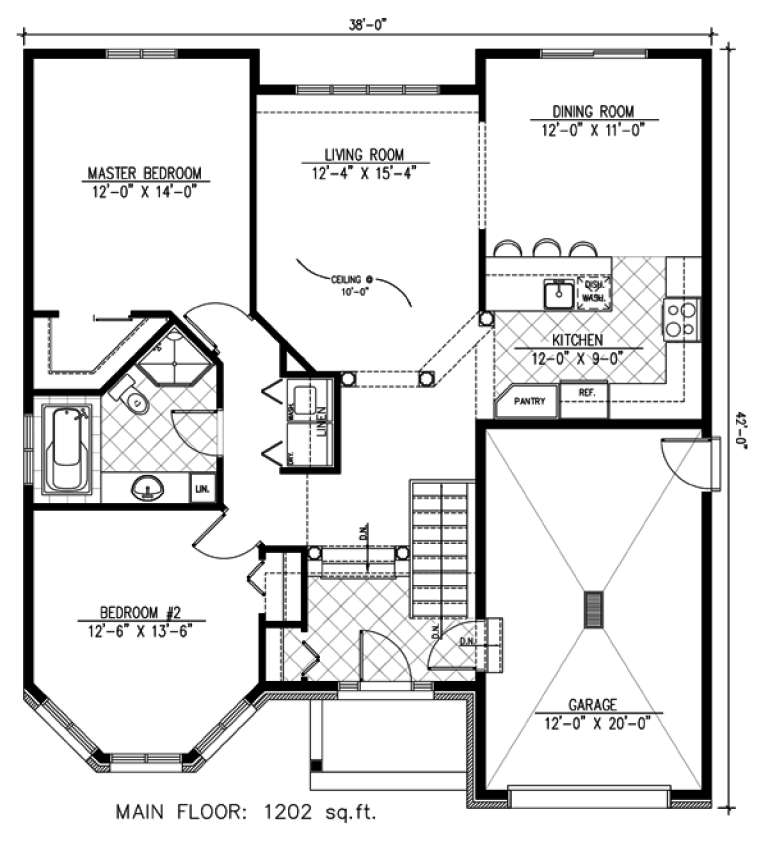 House Plan House Plan #9630 Drawing 1