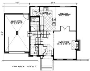 Floorplan 1 for House Plan #1785-00158