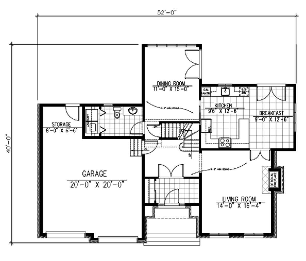 Floorplan 1 for House Plan #1785-00161