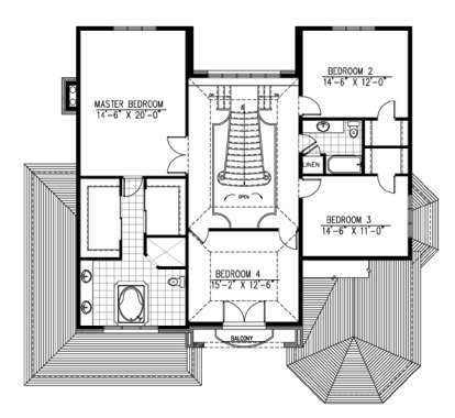 Floorplan 2 for House Plan #1785-00163