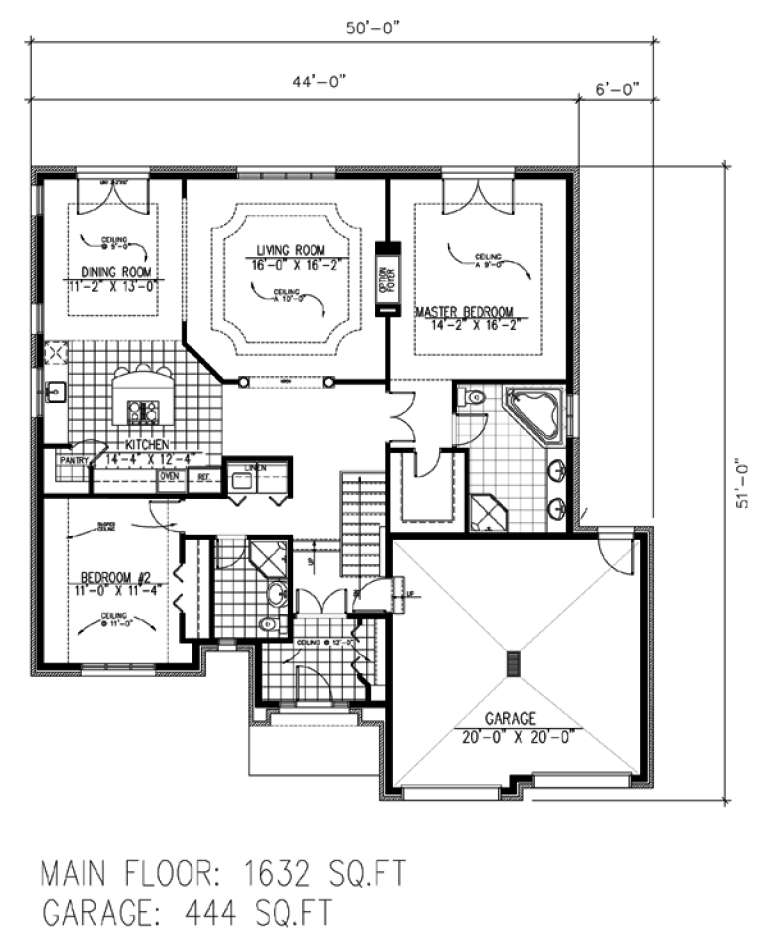 House Plan House Plan #9641 Drawing 1