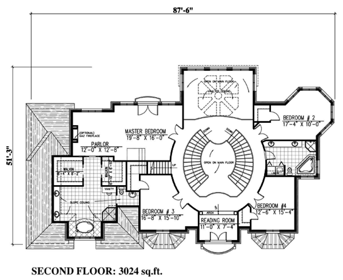 Floorplan 2 for House Plan #1785-00169