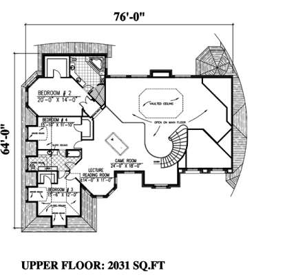 Floorplan 2 for House Plan #1785-00170