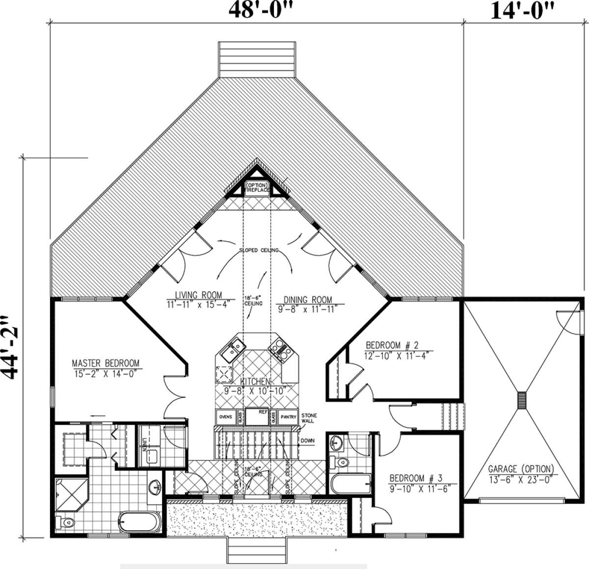 Floorplan 1 for House Plan #1785-00171