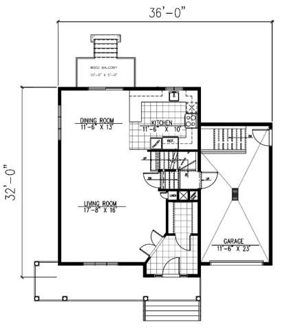 Floorplan 1 for House Plan #1785-00174