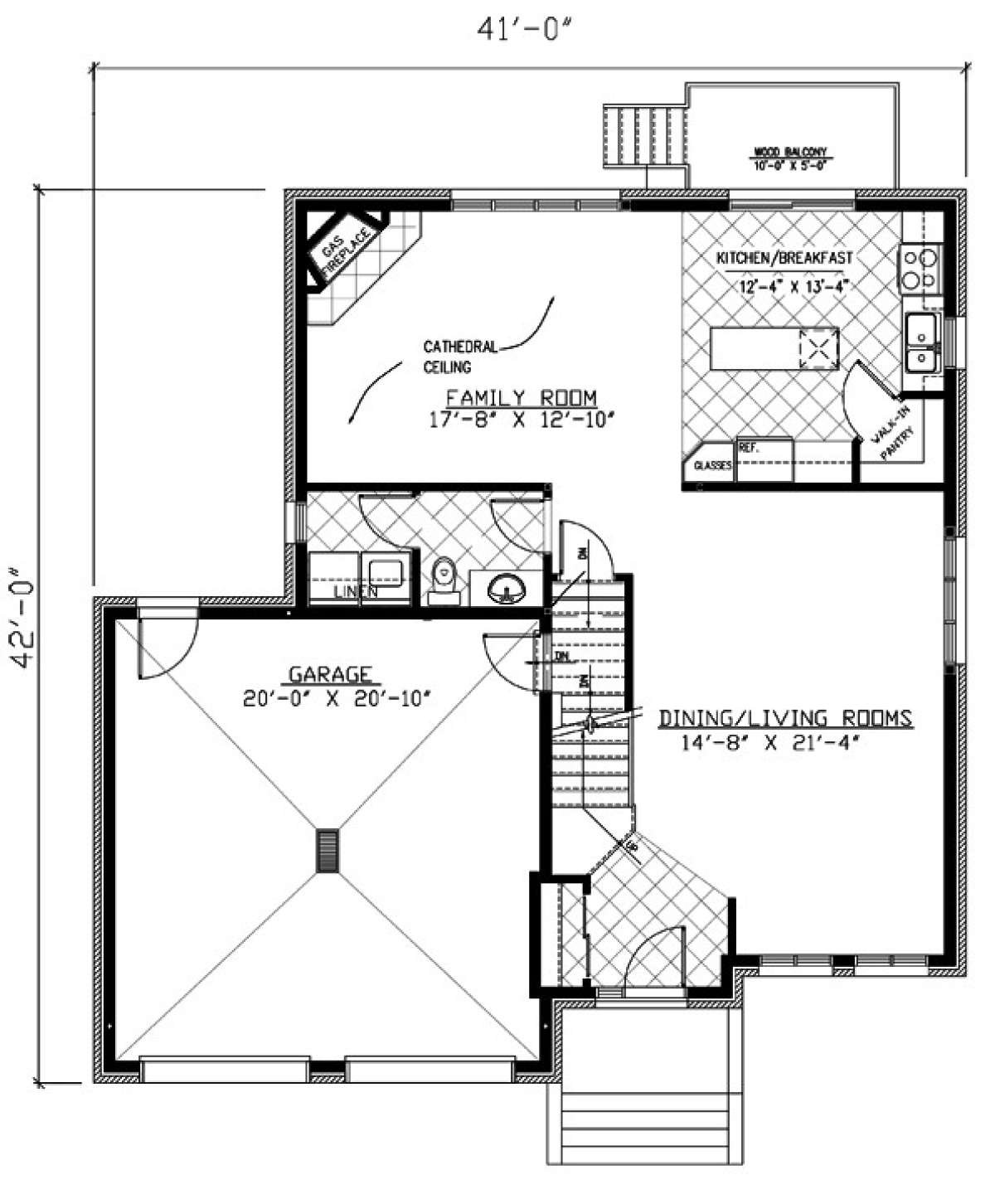 Floorplan 1 for House Plan #1785-00177