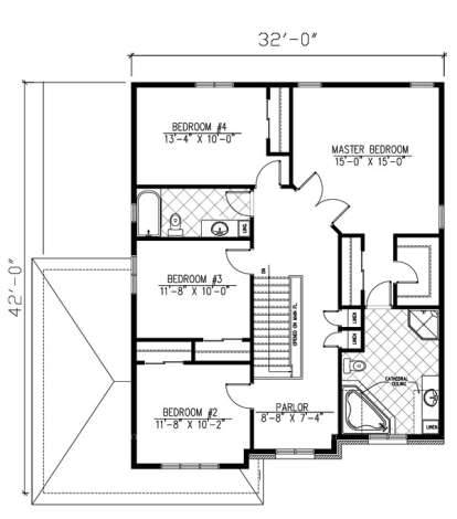 Floorplan 2 for House Plan #1785-00178