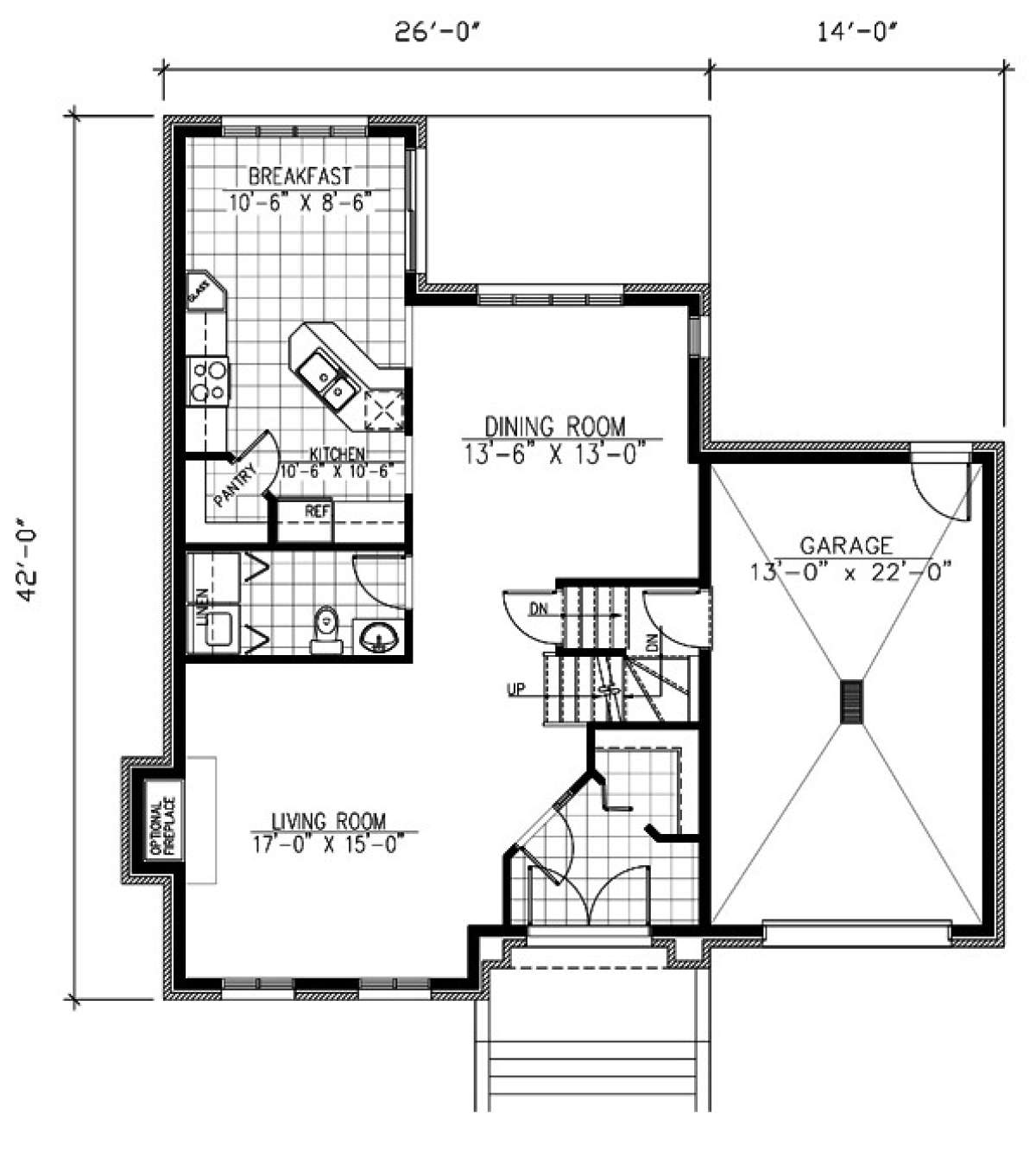 Floorplan 1 for House Plan #1785-00179