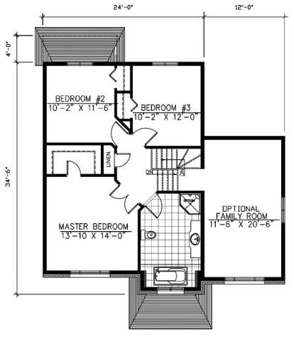 Floorplan 2 for House Plan #1785-00182