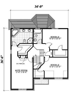Floorplan 2 for House Plan #1785-00184