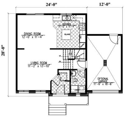 Floorplan 1 for House Plan #1785-00186