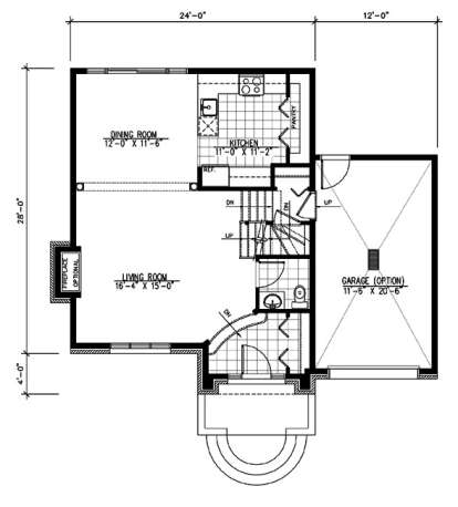 Floorplan 1 for House Plan #1785-00192