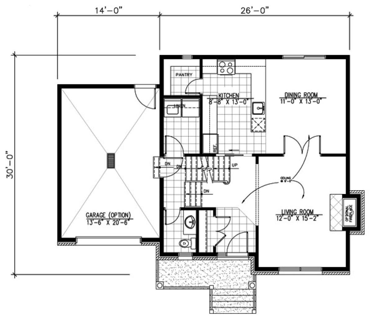Floorplan 1 for House Plan #1785-00195