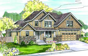 Craftsman House Plan #035-00301 Elevation Photo
