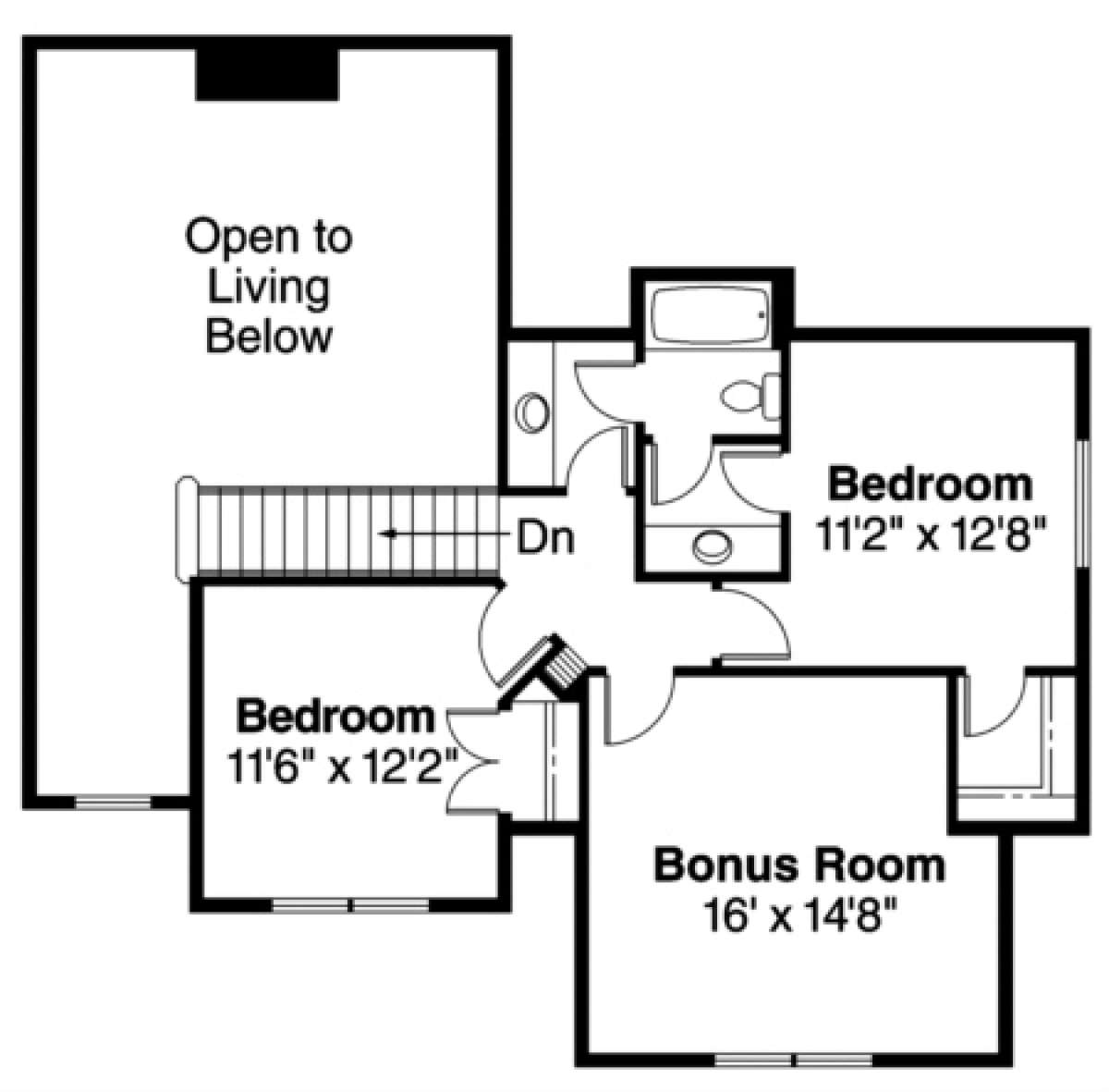 Floorplan 2 for House Plan #035-00301