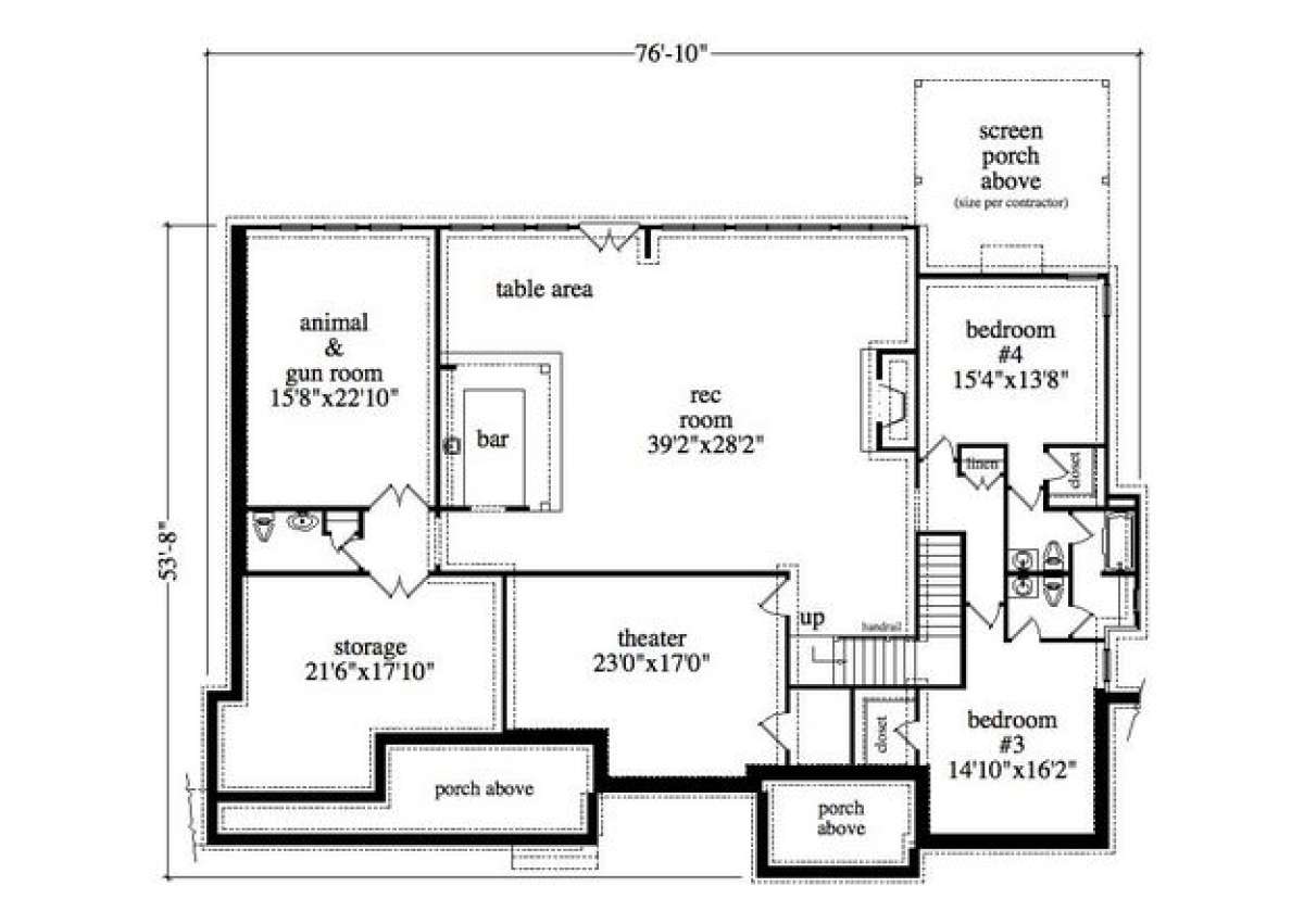Floorplan 1 for House Plan #957-00013