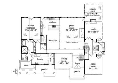 Floorplan 2 for House Plan #5458-00013