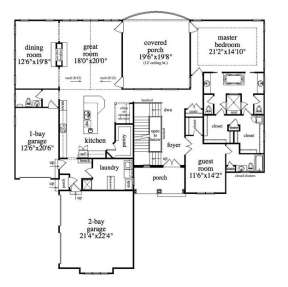 Floorplan 2 for House Plan #957-00014
