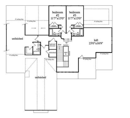 Floorplan 3 for House Plan #5458-00014