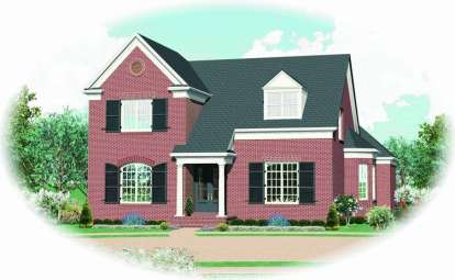 French Country House Plan #053-01804 Elevation Photo