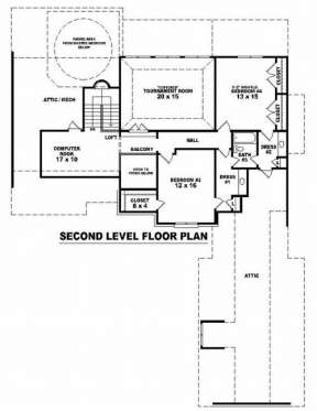 Floorplan 2 for House Plan #053-01807