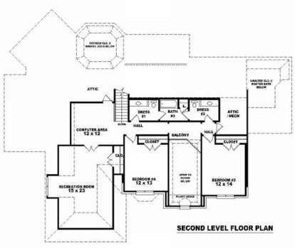 Floorplan 2 for House Plan #053-01808