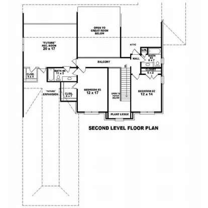 Floorplan 2 for House Plan #053-01810