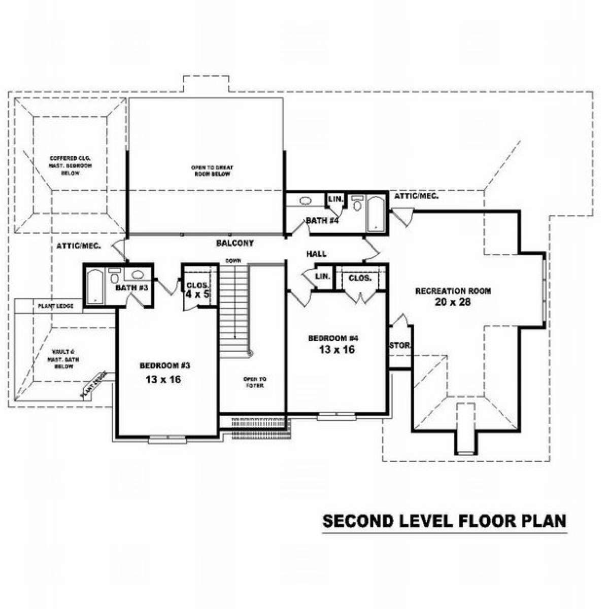 Floorplan 2 for House Plan #053-01814