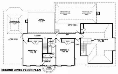 Floorplan 2 for House Plan #053-01816