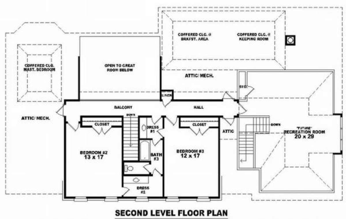 Floorplan 2 for House Plan #053-01819