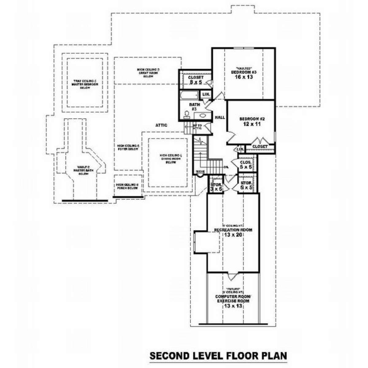 Floorplan 2 for House Plan #053-01820