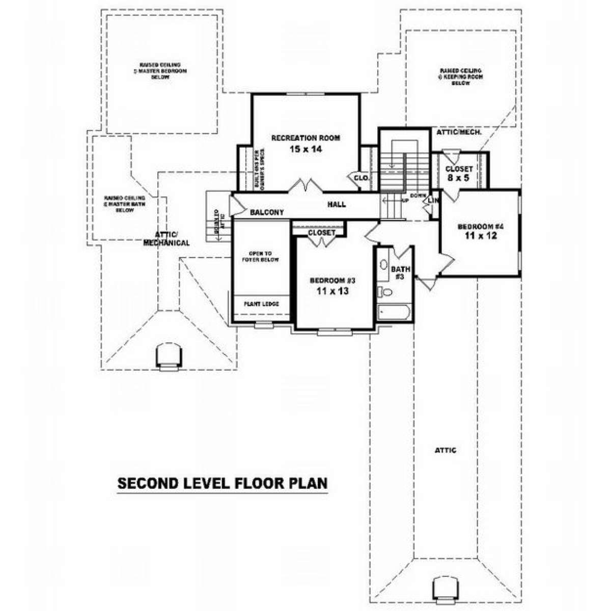 Floorplan 2 for House Plan #053-01821