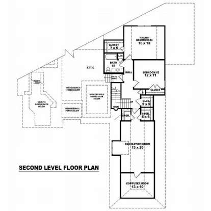 Floorplan 2 for House Plan #053-01822