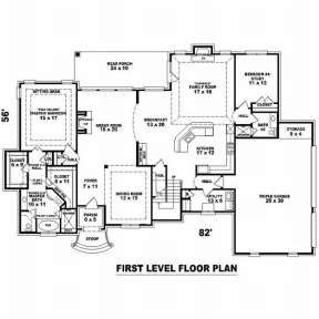 Floorplan 1 for House Plan #053-01825