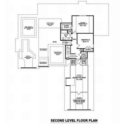 Floorplan 2 for House Plan #053-01826
