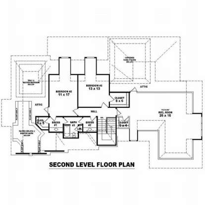 Floorplan 2 for House Plan #053-01828