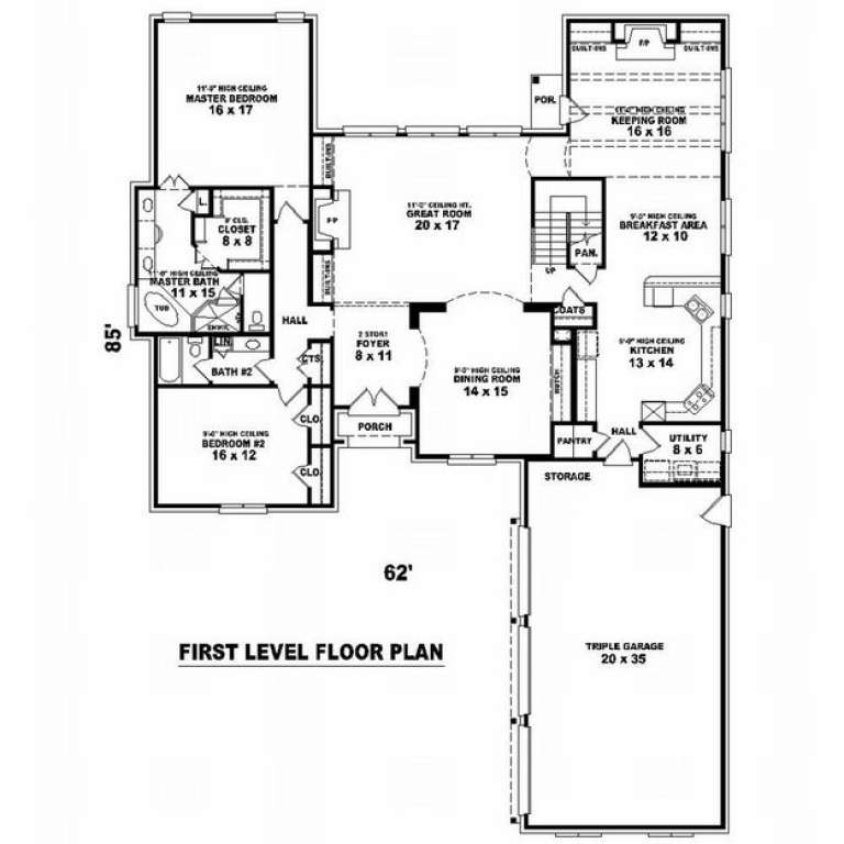 House Plan House Plan #9700 Drawing 1