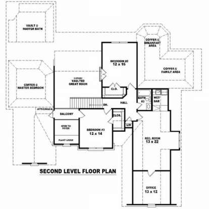 Floorplan 2 for House Plan #053-01834