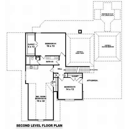 Floorplan 2 for House Plan #053-01837