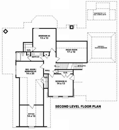 Floorplan 2 for House Plan #053-01838