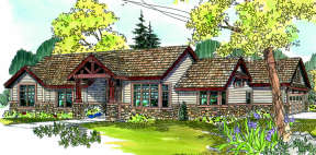 Craftsman House Plan #035-00305 Elevation Photo