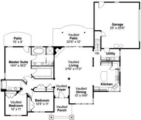 Floorplan 1 for House Plan #035-00305
