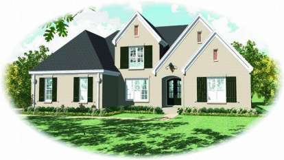 French Country House Plan #053-01842 Elevation Photo