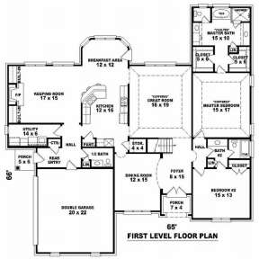 Floorplan 1 for House Plan #053-01842
