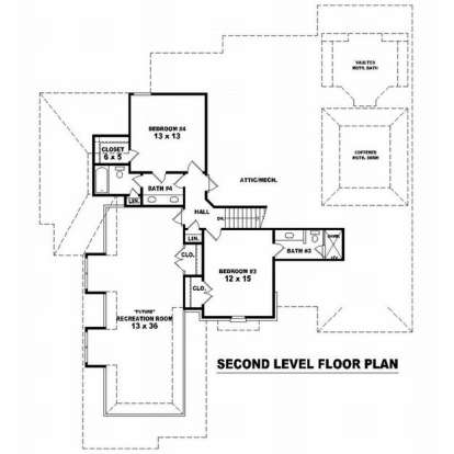 Floorplan 2 for House Plan #053-01844