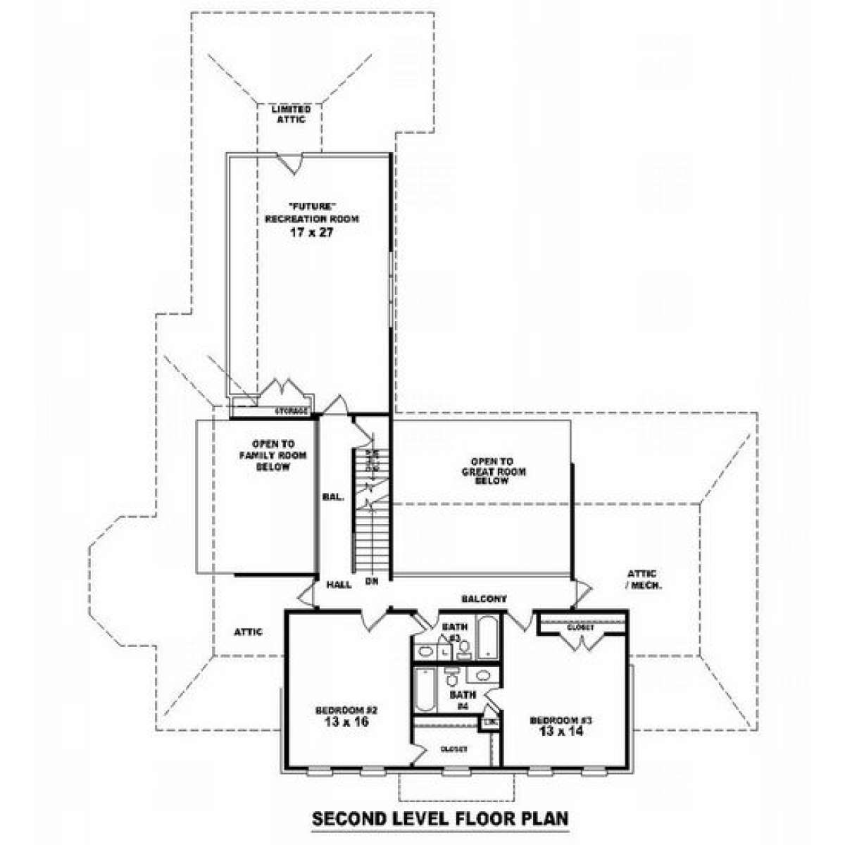 Floorplan 2 for House Plan #053-01847