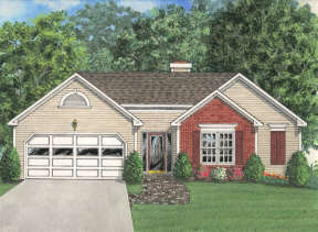 Traditional House Plan #036-00011 Elevation Photo