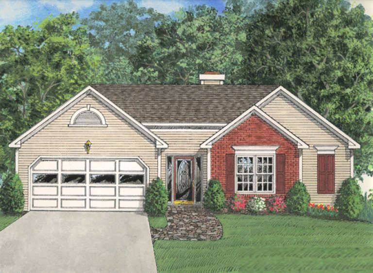 Traditional House Plan #036-00011 Elevation Photo