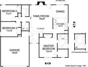Floorplan for House Plan #036-00011